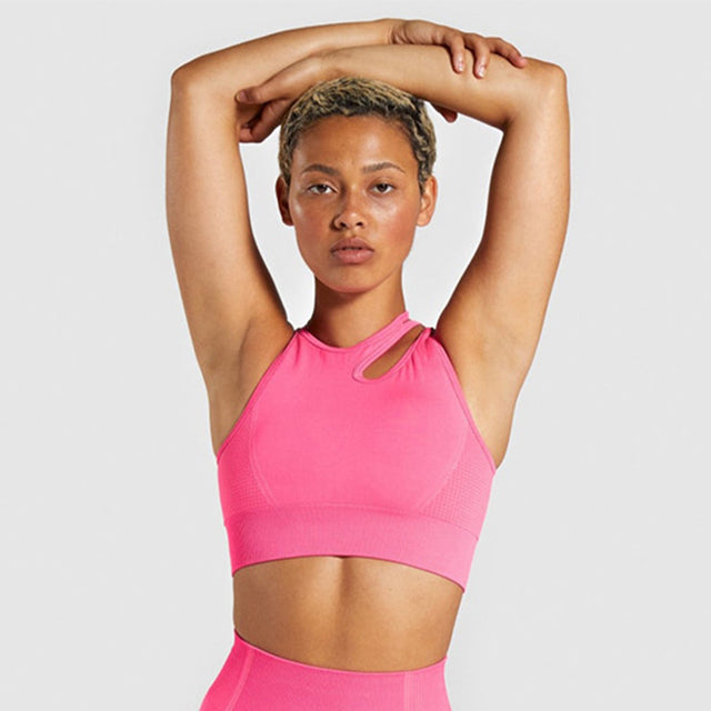 Coje 'Summer Sunset' Seamless 2 Pcs Set Cojé Fit Yoga Bra 5 S