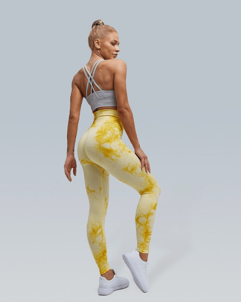 Cojé Tie Dye High Waist Seamless Booty Sculpting Leggings Cojé Fit