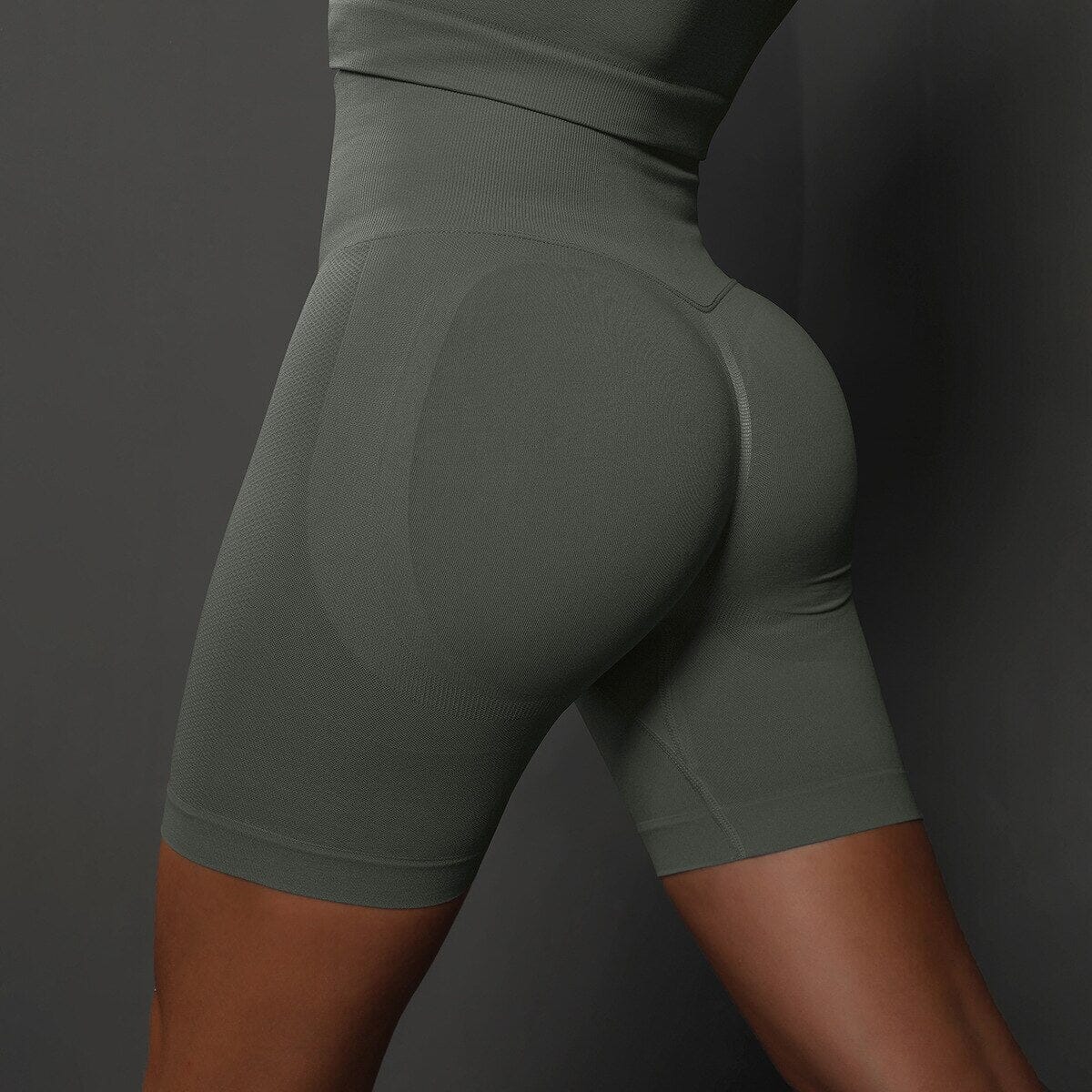 Cojé Slim Fit High Waist Workout Shorts Catalyst Fitness Supplies DarkGrey S