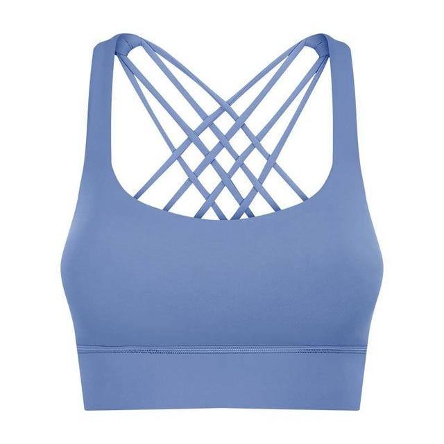 Cross Straps Running/Gym Top Catalyst Fitness Supplies Ice Blue 8-M