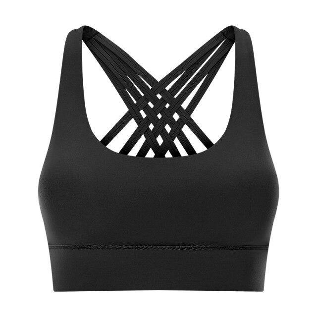 Premium Quality Sports Bra Catalyst Fitness Supplies Black 4-XS