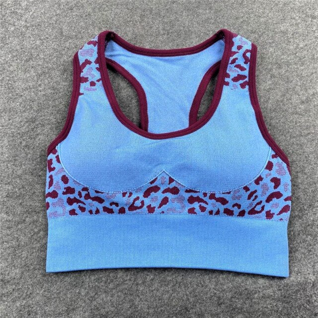 Racer Back Sports Support Bra Catalyst Fitness Supplies blue S