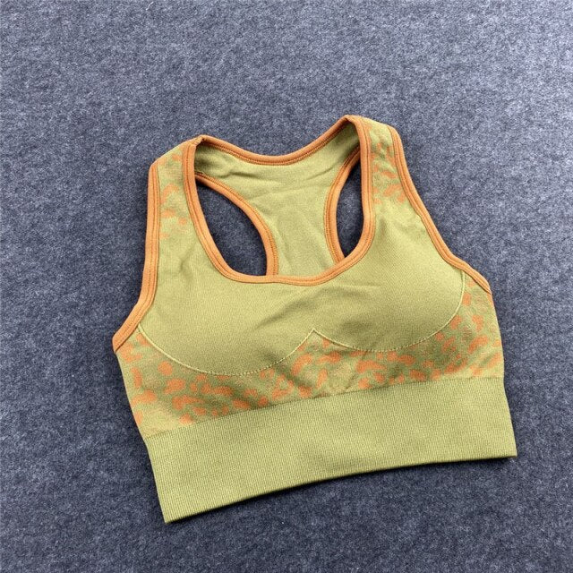 Racer Back Sports Support Bra Catalyst Fitness Supplies yellow S