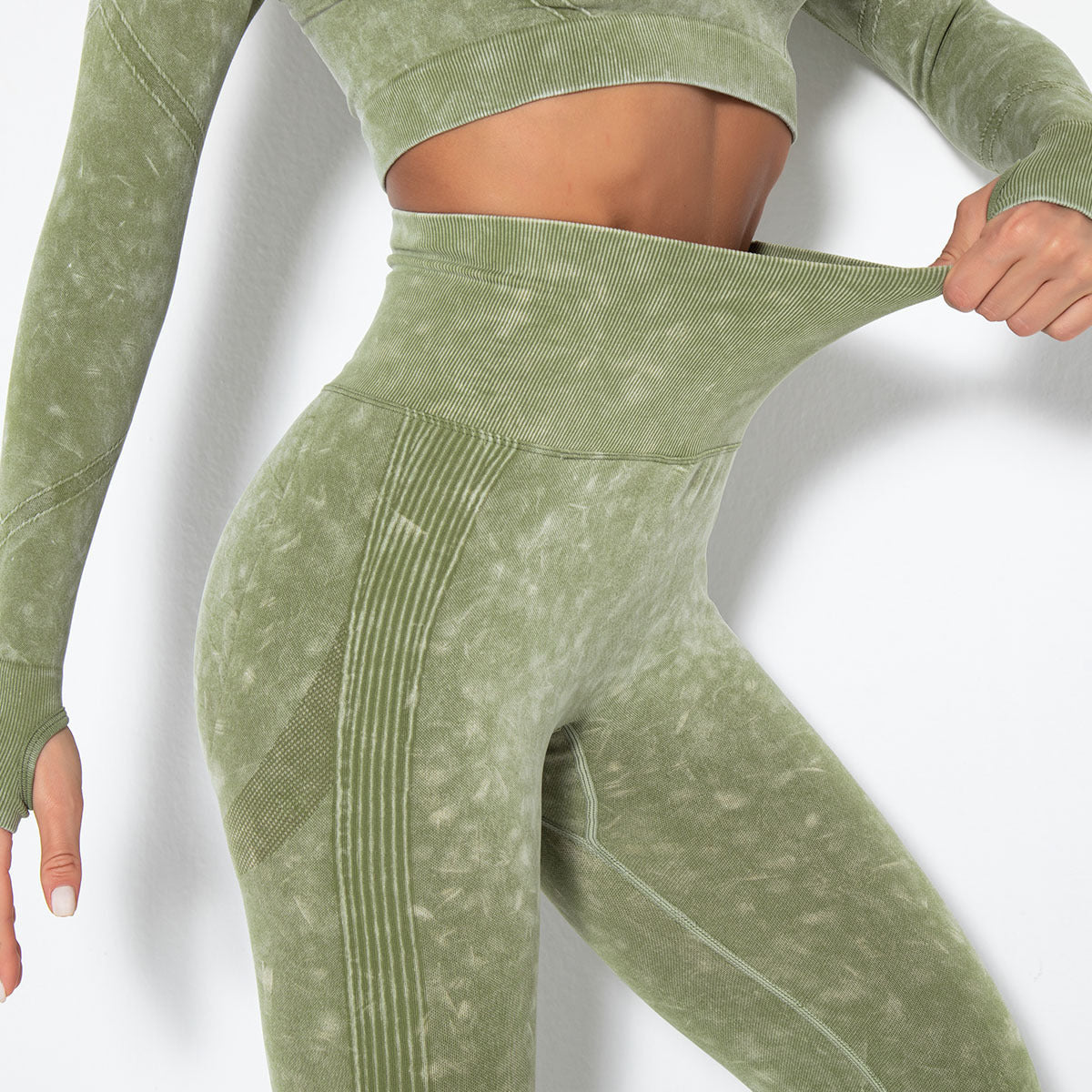 Cojé 'Acid Washed' High Waist Sculpting Leggings Cojé Fit