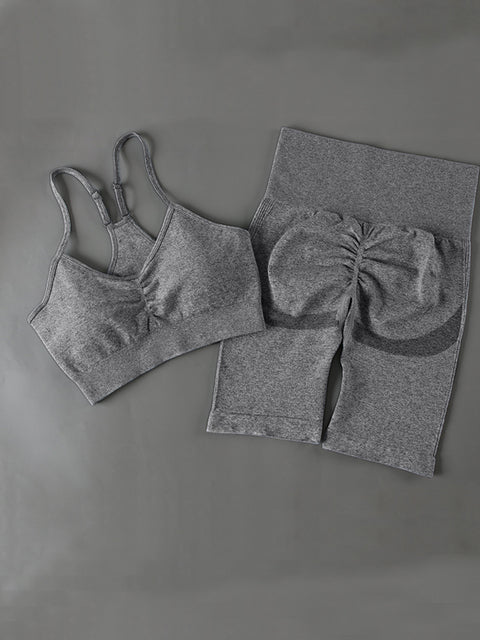 Cojé Seamless 2pcs Workout Apparel Cojé Fit DGray Set L