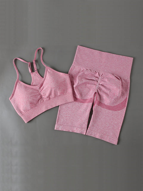 Cojé Seamless 2pcs Workout Apparel Cojé Fit Pink Set S