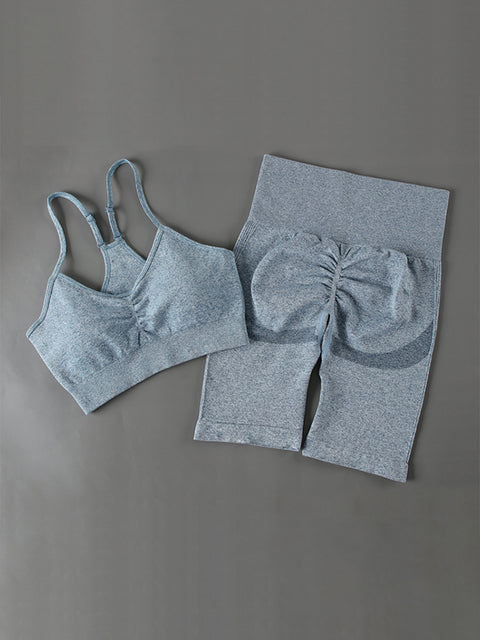 Cojé Seamless 2pcs Workout Apparel Cojé Fit Blue Set L