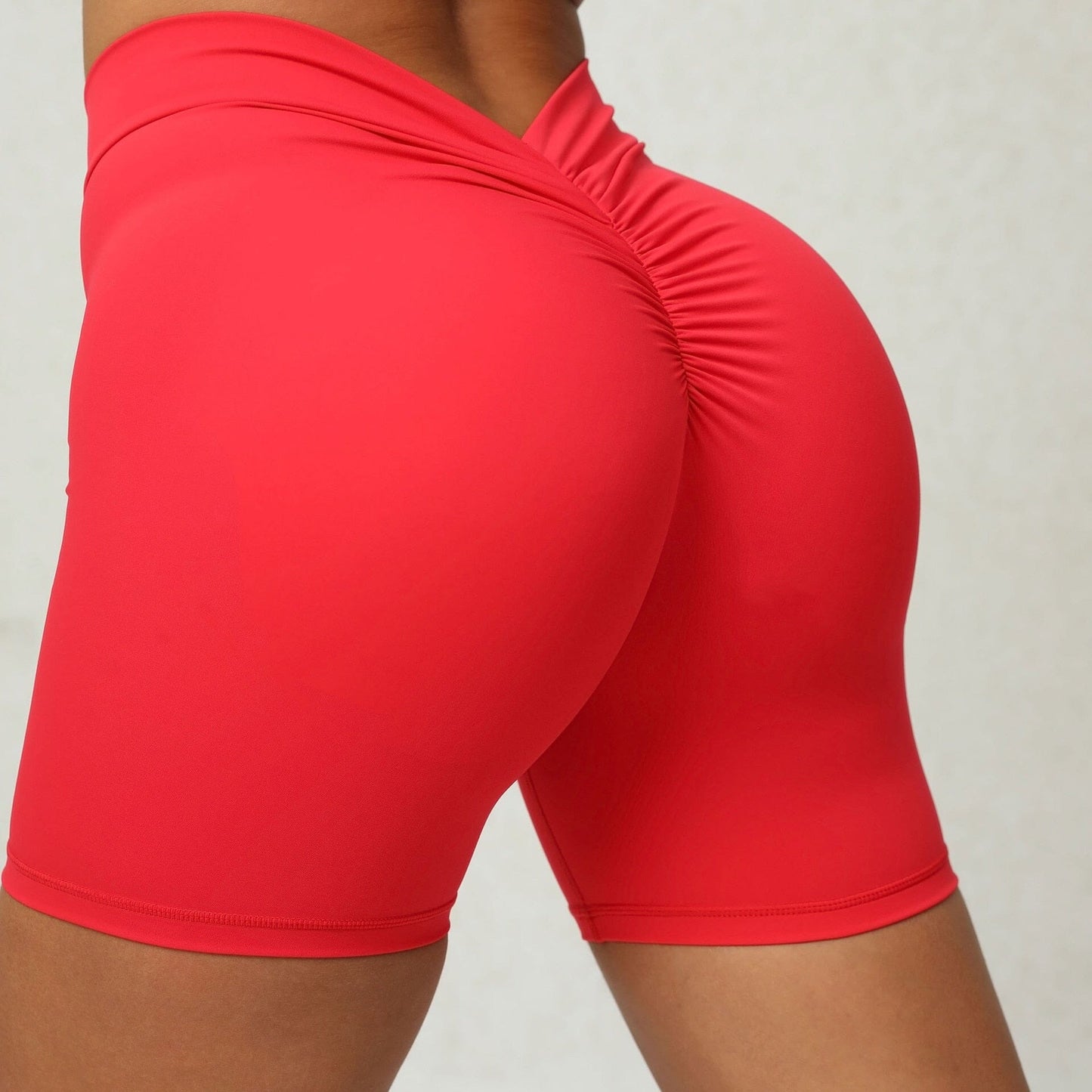 Cojé 2023 Summer Must Have- The 'V' Booty Sculptor Cojé Fit Red Shorts XS 